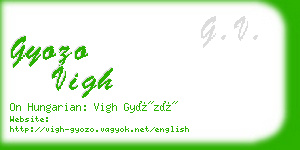 gyozo vigh business card
